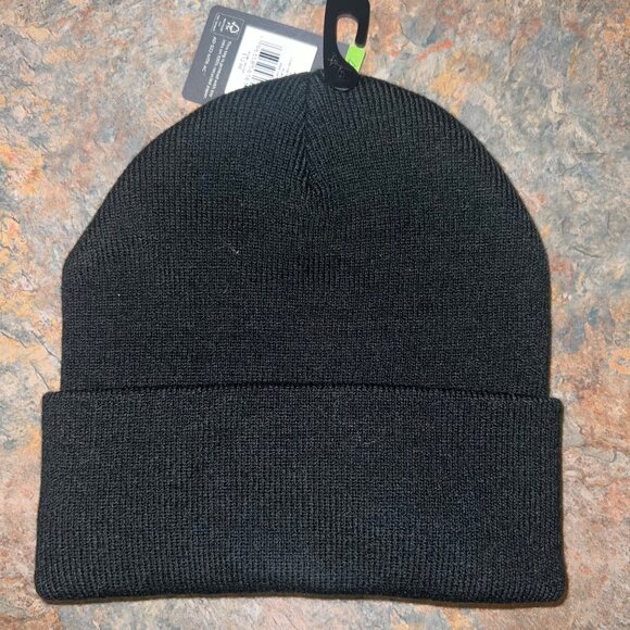 Alpine Design Black Core Patch Beanie Recycled Polyester - Picture 2 of 5